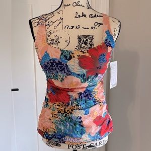 NWT ATHLETA, 36D/DD, Square Neck Bra Cup Print Tankini